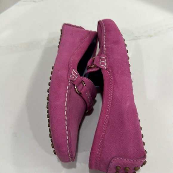 France’s Valentine Charlie Loafer pink suede drivers size 6 1/2 - Picture 6 of 10